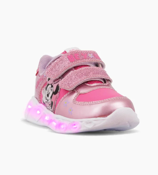 MINNIE FLOWER FUCSIA CON LUZ AL PISAR