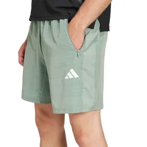 Shorts de entrenamiento de tejido jaspeado Essentials